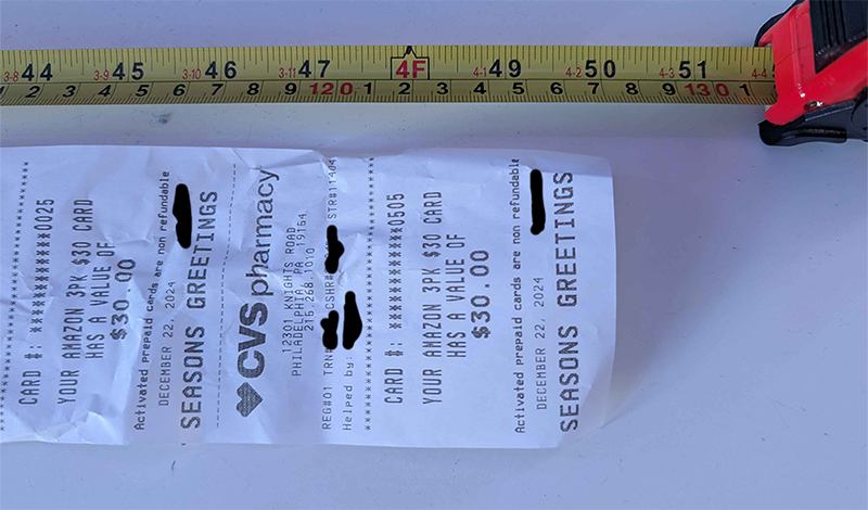 CVS receipts are insane
