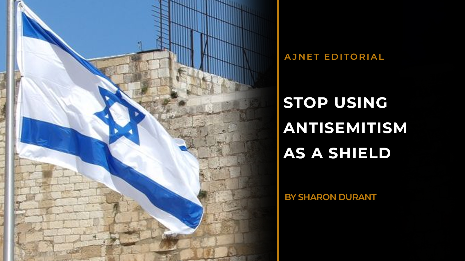 Stop Using Antisemitism as a Shield