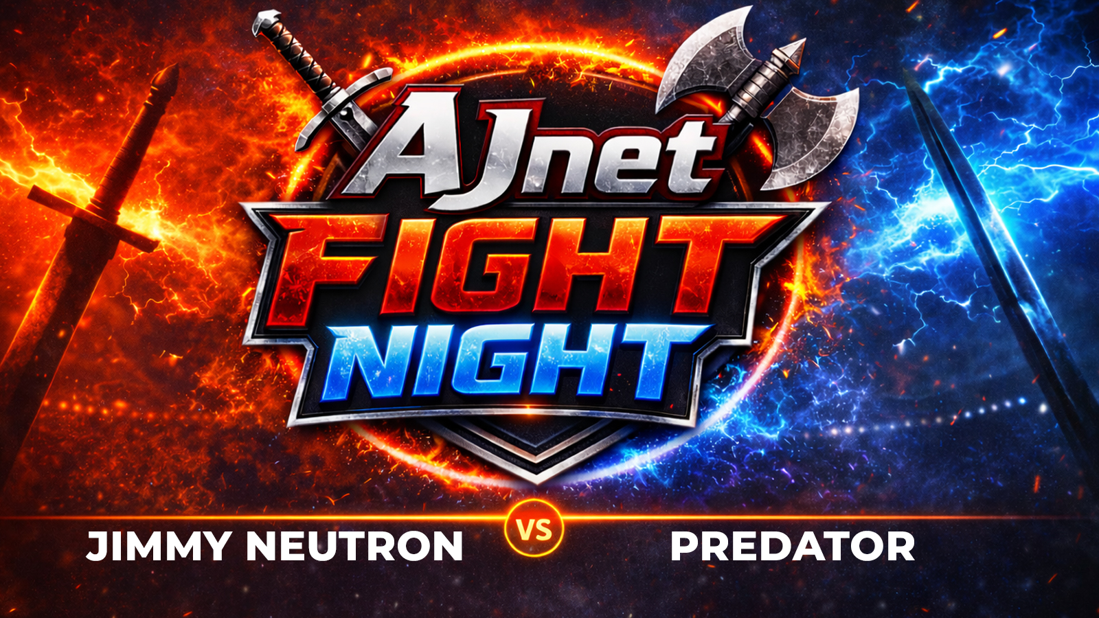 Fight Night – Jimmy Neutron vs Predator – Brain Blast in the Jungle