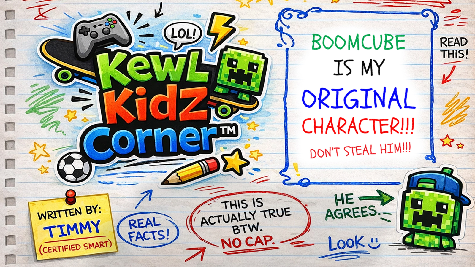 BoomCube Is My Original Character And Everyone Needs To Respect That