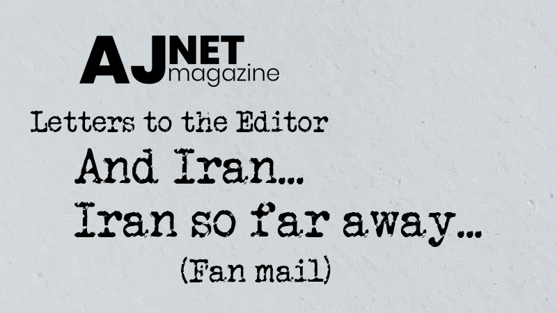 And Iran... Iran so far away...
