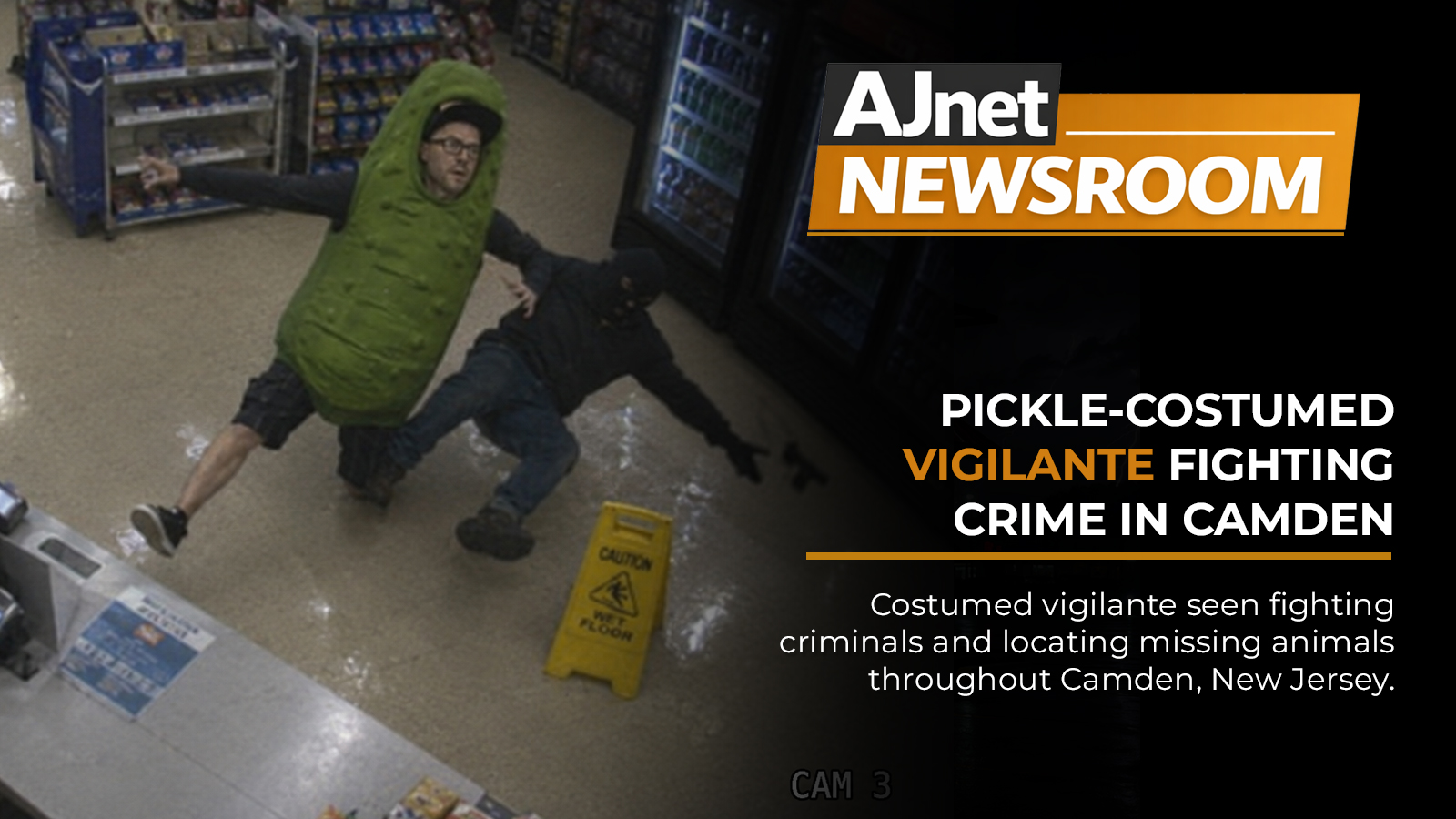 Pickle-costumed vigilante fighting crime in Camden