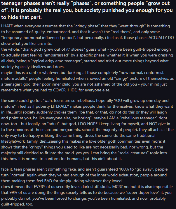 Screenshot of a Reddit post from r/unpopularopinion displayed in dark mode. The post contains a user-written opinion followed by several paragraphs of explanation and edits beneath the title.